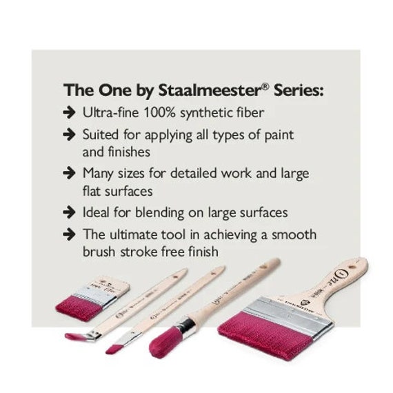 Staalmeester Ultimate One Synthetic Flat Brush 100mm