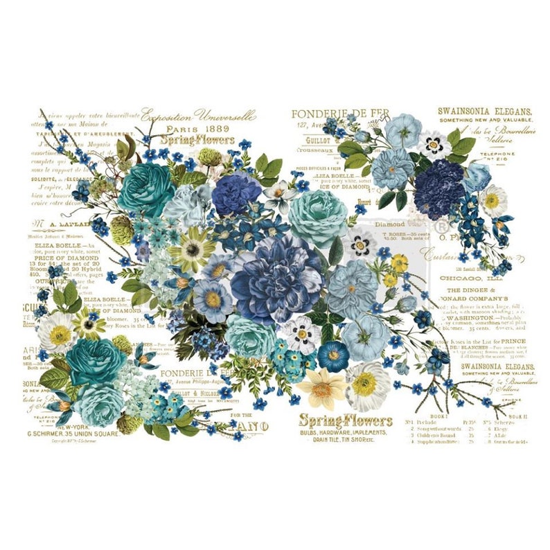 Redesign with Prima Decor Transfer Flipping Fabulous Salina Cosmic Roses FREE SHIPPING ELIGIBLE