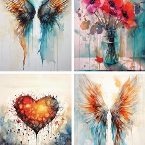 Decoupage Queen Andy Skinner Wings and More Four Pack A4 Rice Paper - Furniture Upcycling - Decor - Decoupage Crafts - Flipping Fabulous