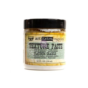 May include: A white jar of Platinum Crackle Texture Paste by Firmabair art Extra vagance. The jar is labeled with the product name, color, and size: 8.5 fl oz (250 ml).