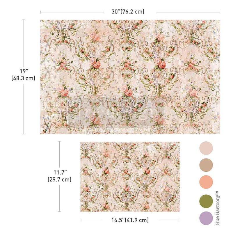 Double Delight Decoupage Fiber Paper Set – Blushing Bloom – Redesign ...