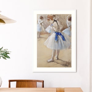 Gerahmte | Tänzerin | Degas | Ausstellungsposter | Impressionismus | Ballettdruck | Wanddeko | Kunstdruck | Wohnaccessoires | Geschenkidee