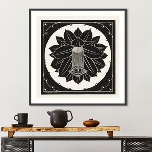 Framed Print | Flower | Julie de Graag | Exhibition Poster | Art Nouveau | Wall Décor | Art Print | Gift Idea | Home Accessories