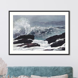 Framed Print | Northeaster | Winslow Homer | Exhibition Poster | Seascape | Costal Art | Wall Décor | Gift Idea | Art Print | Home Accessory