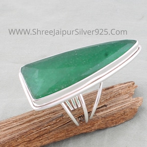 Amazing Green Jade Rings - Solid 925 Sterling Silver Rings - Jade Rings - Nails  Design Rings -  Etsy  Rings - Birthday Gift Item Rings