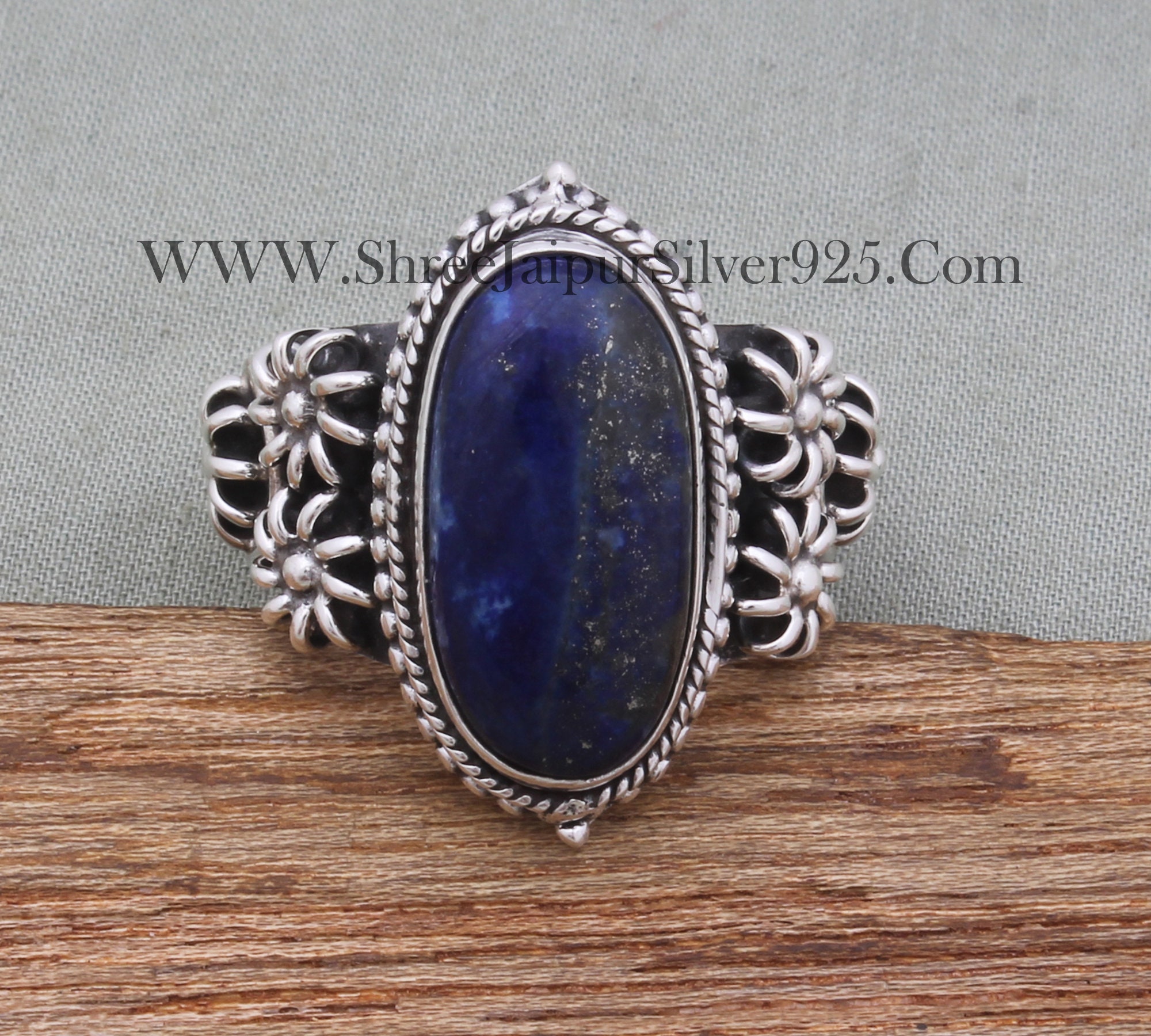 Anello Donna Argento 925 Con Pietre Dure Naturali (Agata, Quarzo Rosa, Granato) Fatto A Mano Boho - Regalo Unico