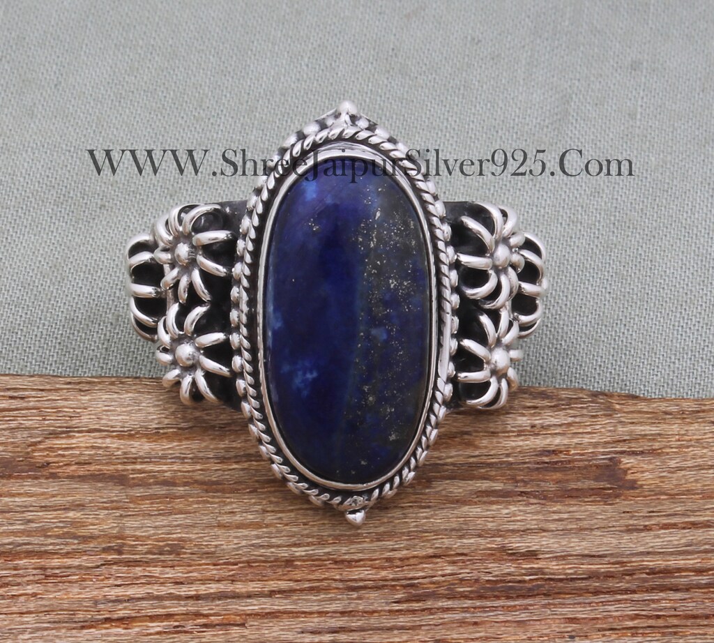 Anello Donna Argento 925 Con Pietre Dure Naturali (Agata, Quarzo Rosa, Granato) Fatto A Mano Boho - Regalo Unico