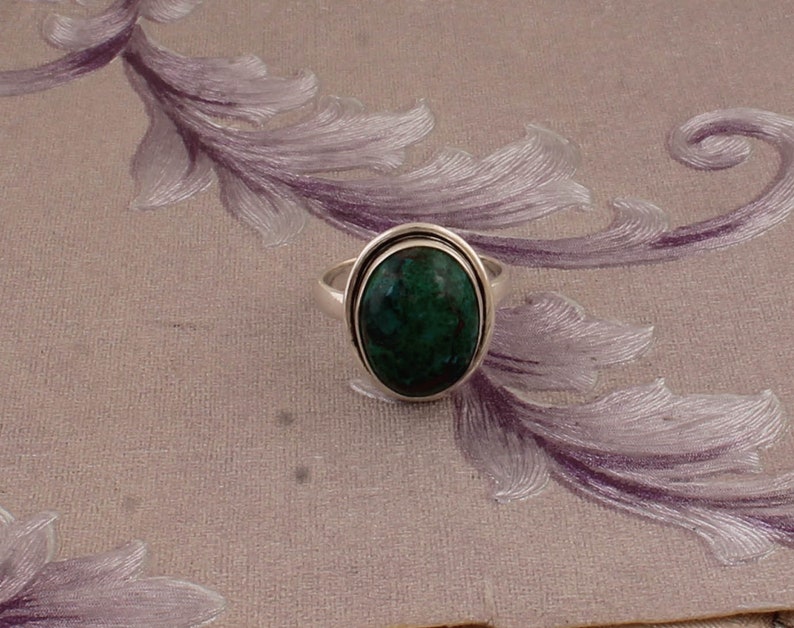 Natural Amazing Turquoise Top Quality Gemstone Ring Cabochon Oval Stone Ring 925-Sterling Silver Ring Middle Finger Ring Gift For Her