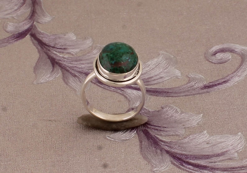 Natural Amazing Turquoise Top Quality Gemstone Ring Cabochon Oval Stone Ring 925-Sterling Silver Ring Middle Finger Ring Gift For Her