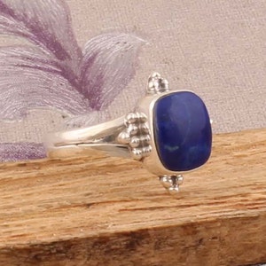 Lapis Lazuli Ring 925 Sterling Silver Handmade Ring Boho Ring Handmade Gift Anniversary Rings Natural lapis Gemstone Ring Gift Idea.