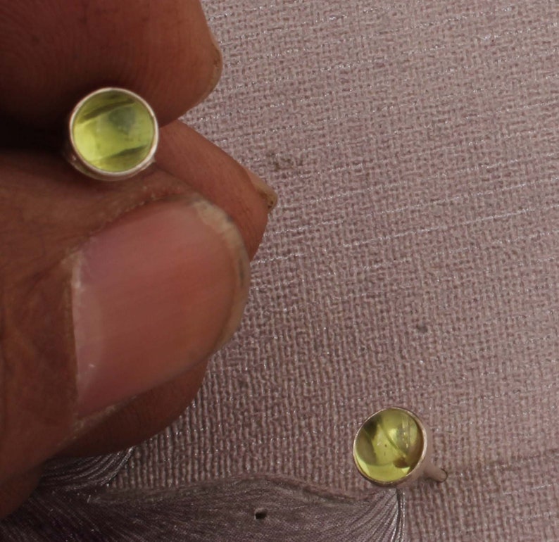 Amazing Beautiful Prehnite Top Quality Gemstone Earring,Studs Earring,925-Sterling Silver Earring,Antique Silver Earring,Studs Gift Earring