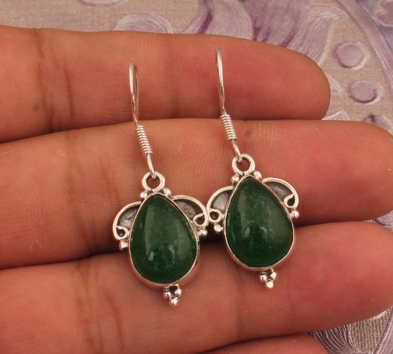 Anello in Argento con Pietra Verde