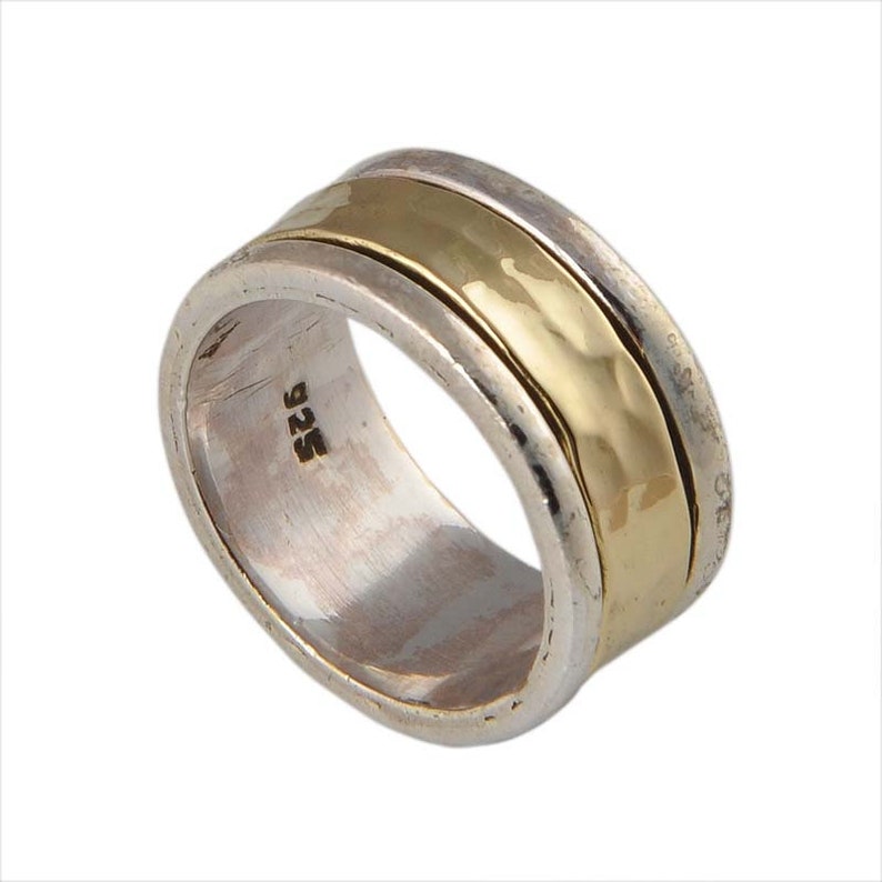 Meditation Ring 925 Sterling Silver Ring Silver Spinner Ring-925 Sterling Silver thumb Ring-Silver Band Ring ETSYCYBER2018 SPINNER RING -