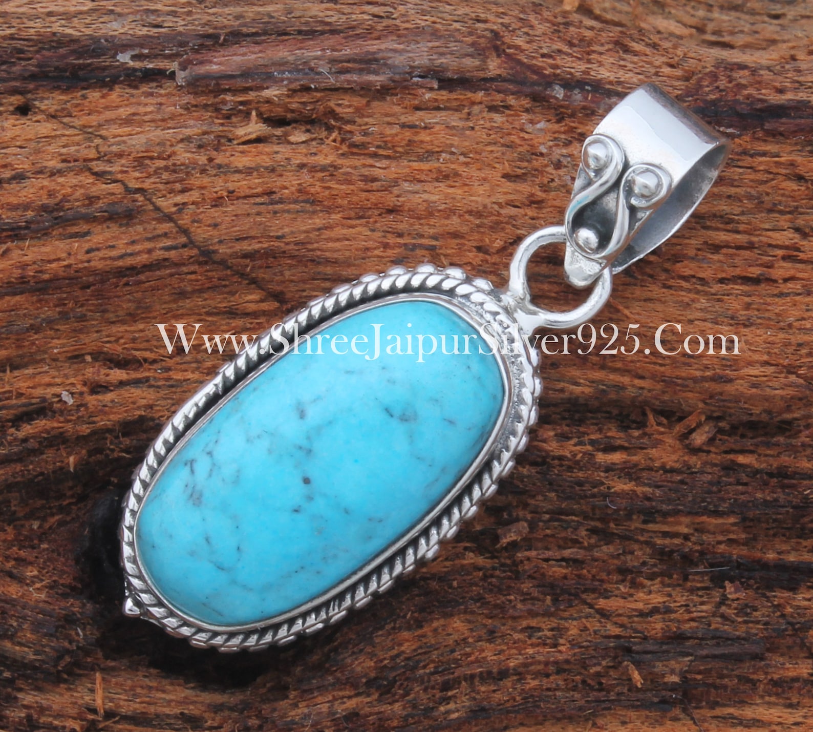 925 Sterling Silver Sleeping Beauty Turquoise Pendants for - Etsy