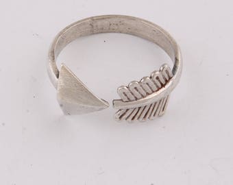 Ring Size all Vintage Arrow ring all Size Vintage Thumb Ring Vintage Thumb Band  Women Thumb Ring Sterling Silver Antique SilverCyber2023