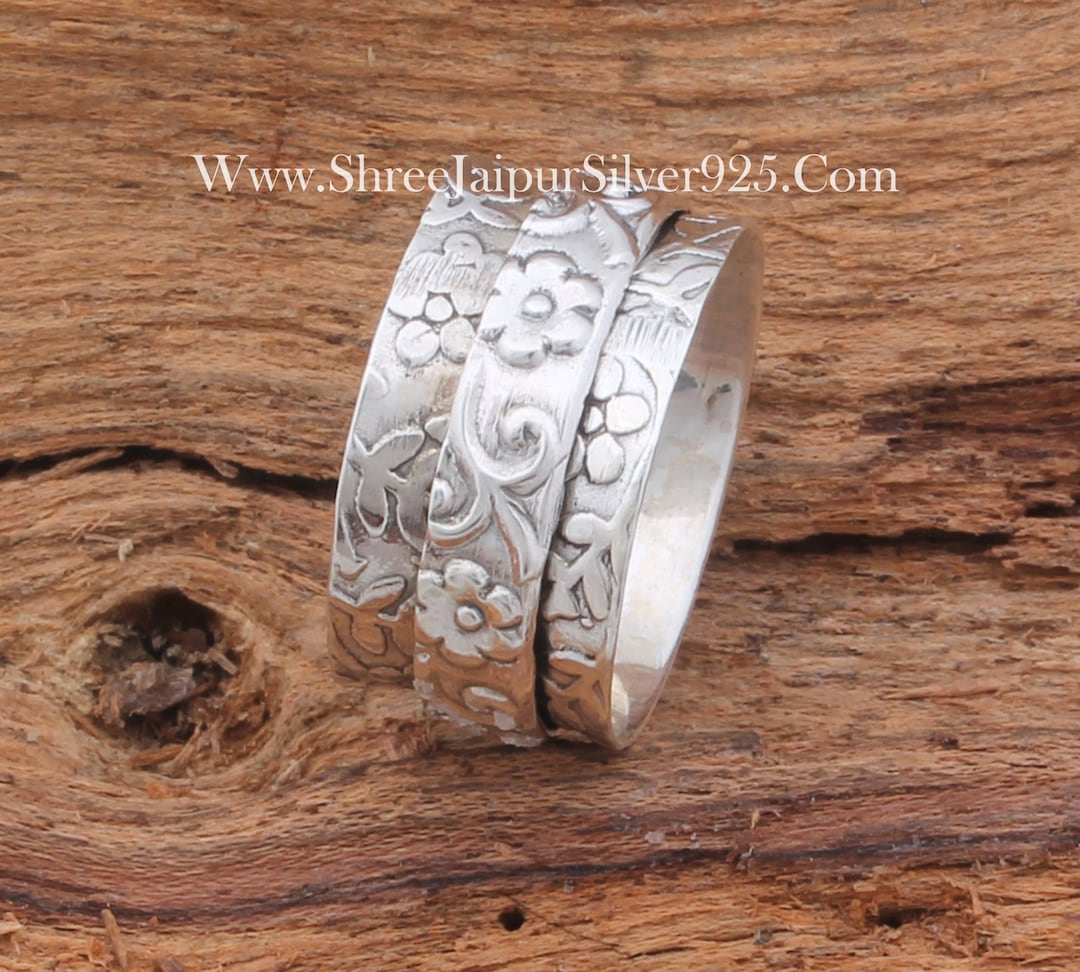 Turnt Silver Rings Thumb Ring 925-sterling Silver Ring,ring,spinner Ring,solid Silver Ring ...