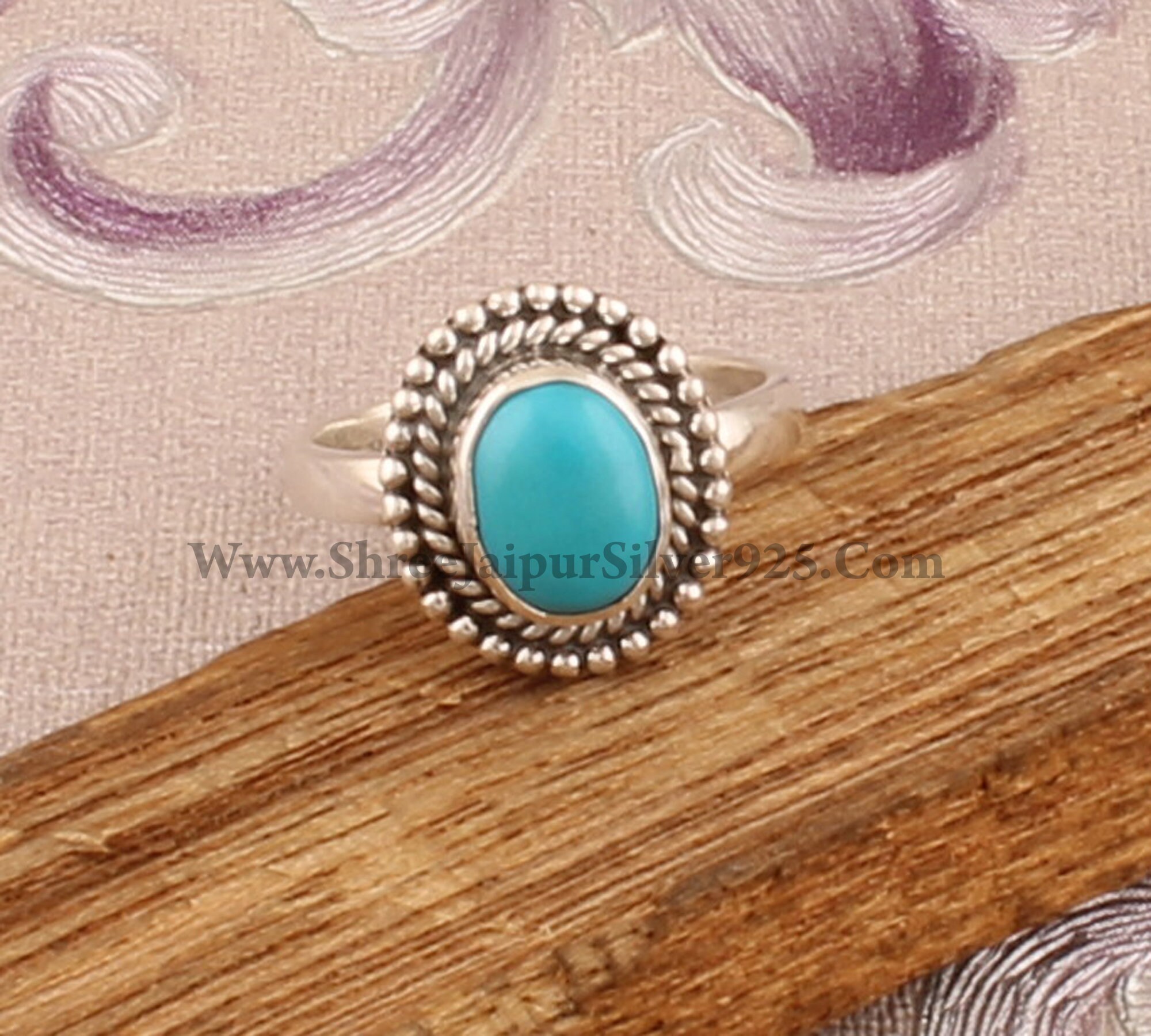 Sleeping Beauty Turquoise Ring: 925 Sterling Silver Gemstone Ring - Etsy
