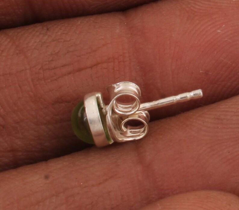 Amazing Beautiful Prehnite Top Quality Gemstone Earring,Studs Earring,925-Sterling Silver Earring,Antique Silver Earring,Studs Gift Earring