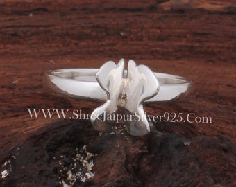 Delicado anillo de mariposa de plata de ley: un regalo romántico