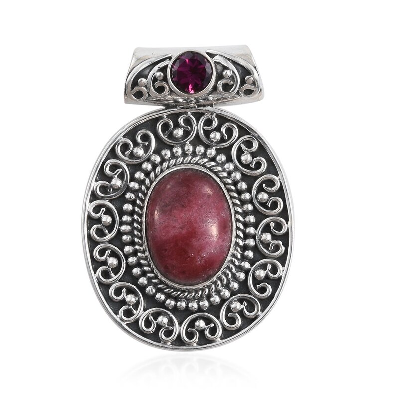 Combo Pendant With Natural Tholite Gemstones Pendant Cut /& Cabochon Stones Boho Pendant Handcrafted Solid 925-Sterling Silver Pendant