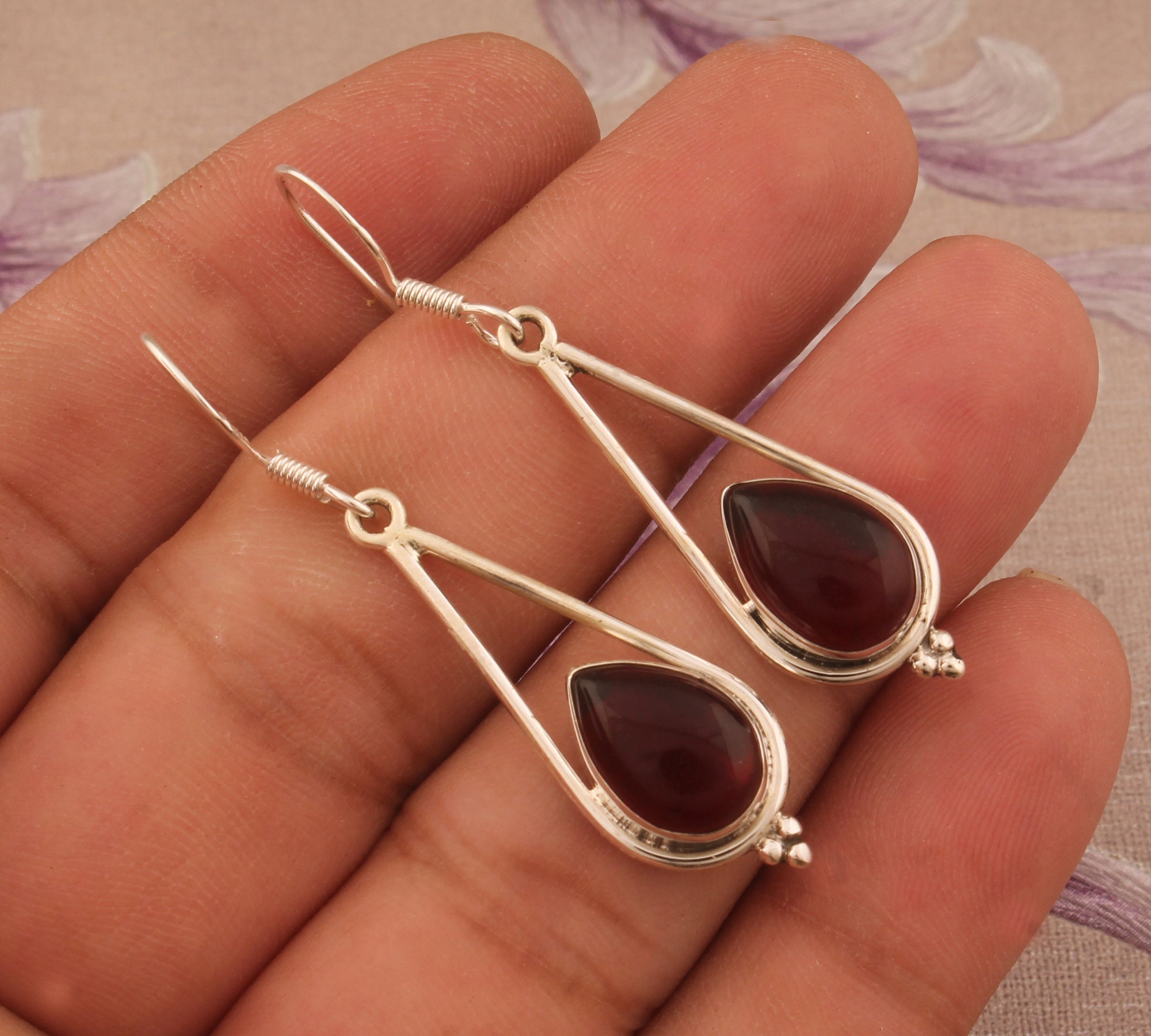 Granato rosso naturale 12 x 10 mm Pietra preziosa sciolta sfaccettata ovale Qualità AAA, Pietra