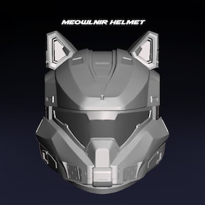 Halo Infinite Meownir Helmet Cat Ears image 2