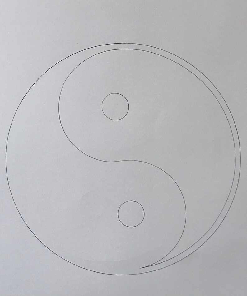 Yin and Yang A4 reuseable stencil | Etsy