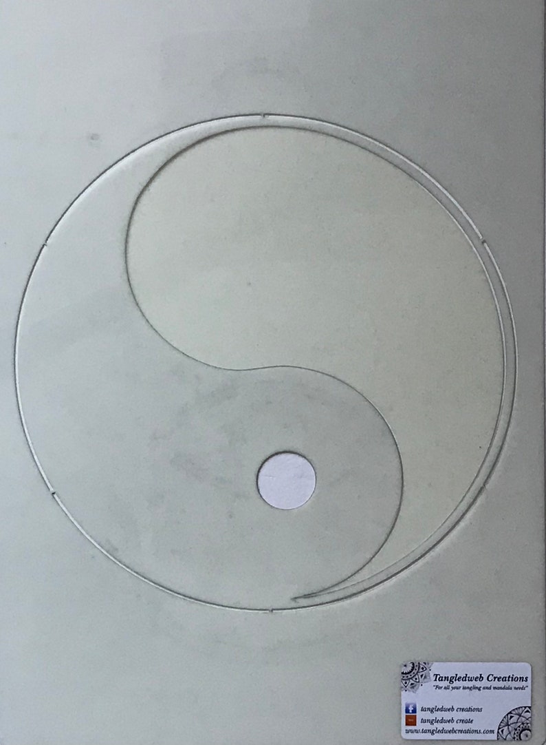 Yin and Yang A4 reuseable stencil | Etsy