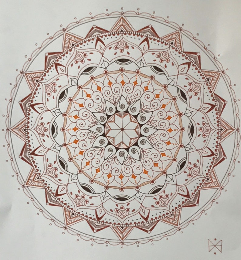 Mandala making template stencil A4 2 part set 2 Etsy