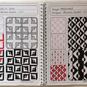 Zentangle art Tangle workbook A5 100 pages image 5