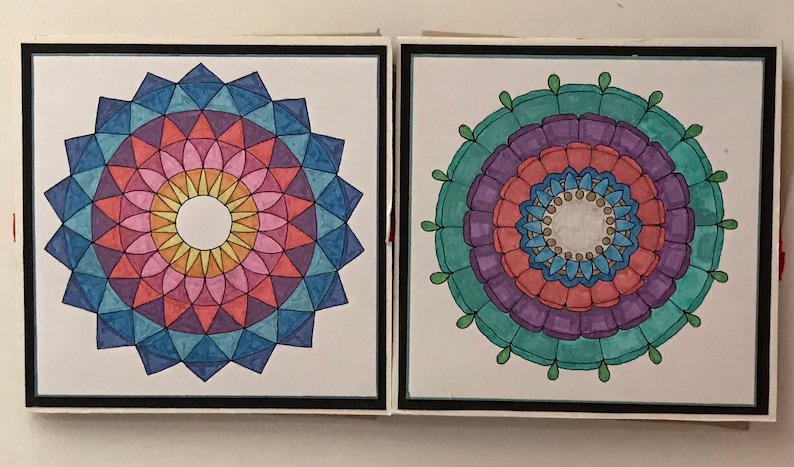 Mandala card toppers printed pack of 10 image 4
