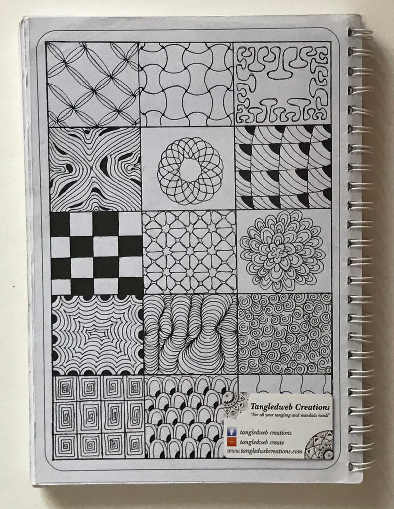 Zentangle art Tangle workbook A5 100 pages image 3