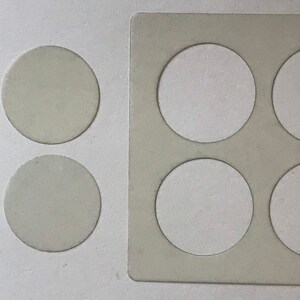 Circle Stencils set of 2 different sized reusable plastic stencils image 2