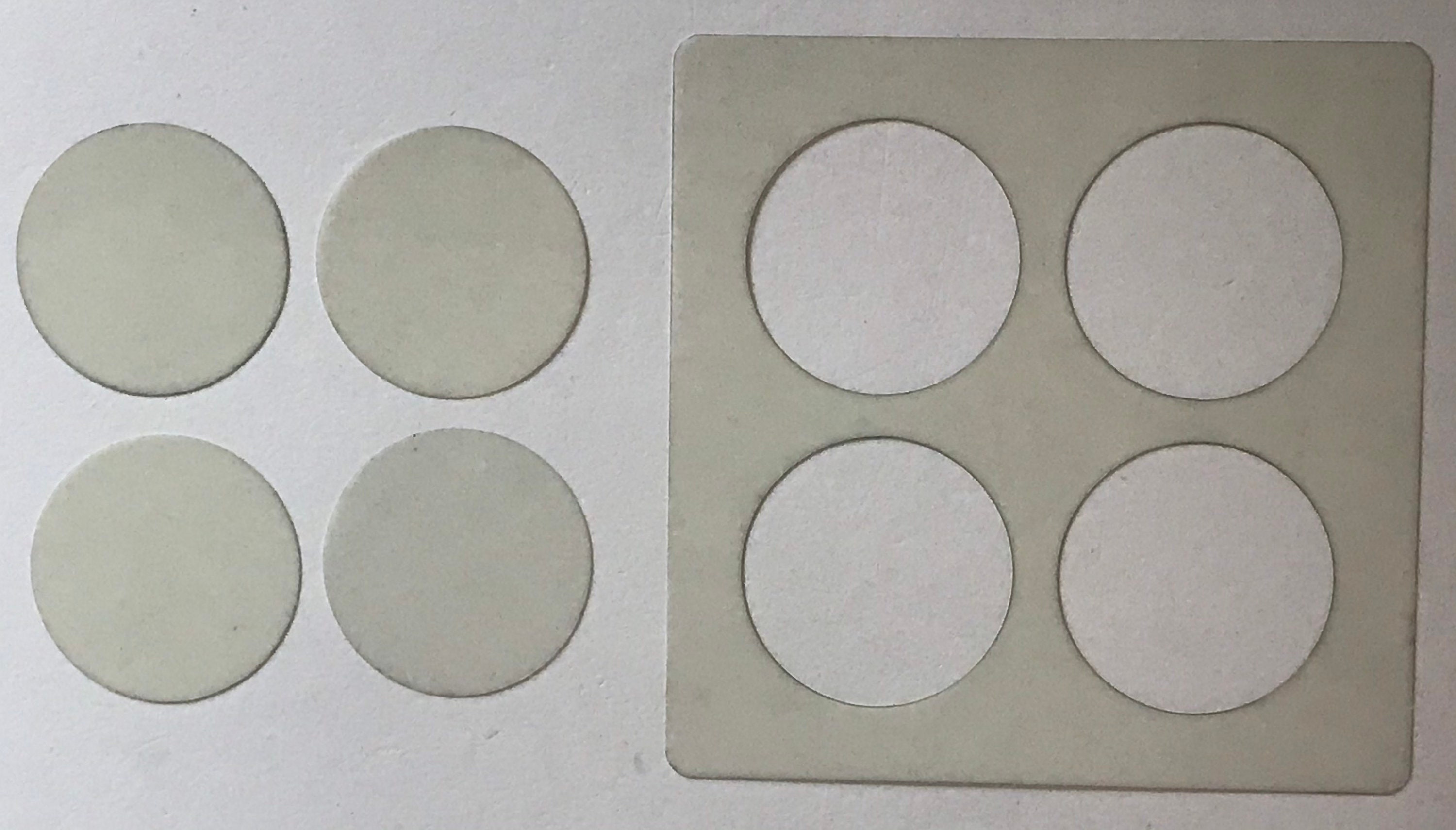 Circle Stencils Set of 2 Different Sized Reusable Plastic Etsy