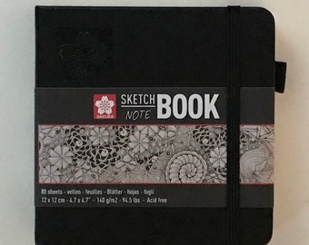 Square white sketchbook