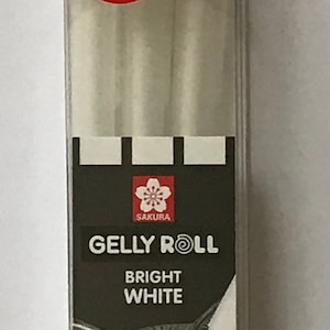 Sakura • Gelly roll gel pen 05, 08 & 10 White 3pieces