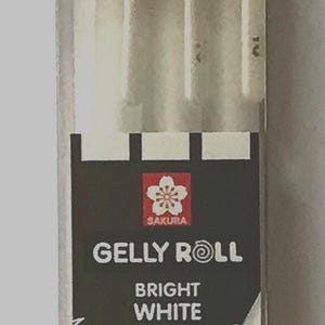 Sakura white Gelly roll Bold pack x3 pens