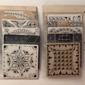 Zentangle album for standard Zentangle & 3Z sized official Tiles with plastic sleeves