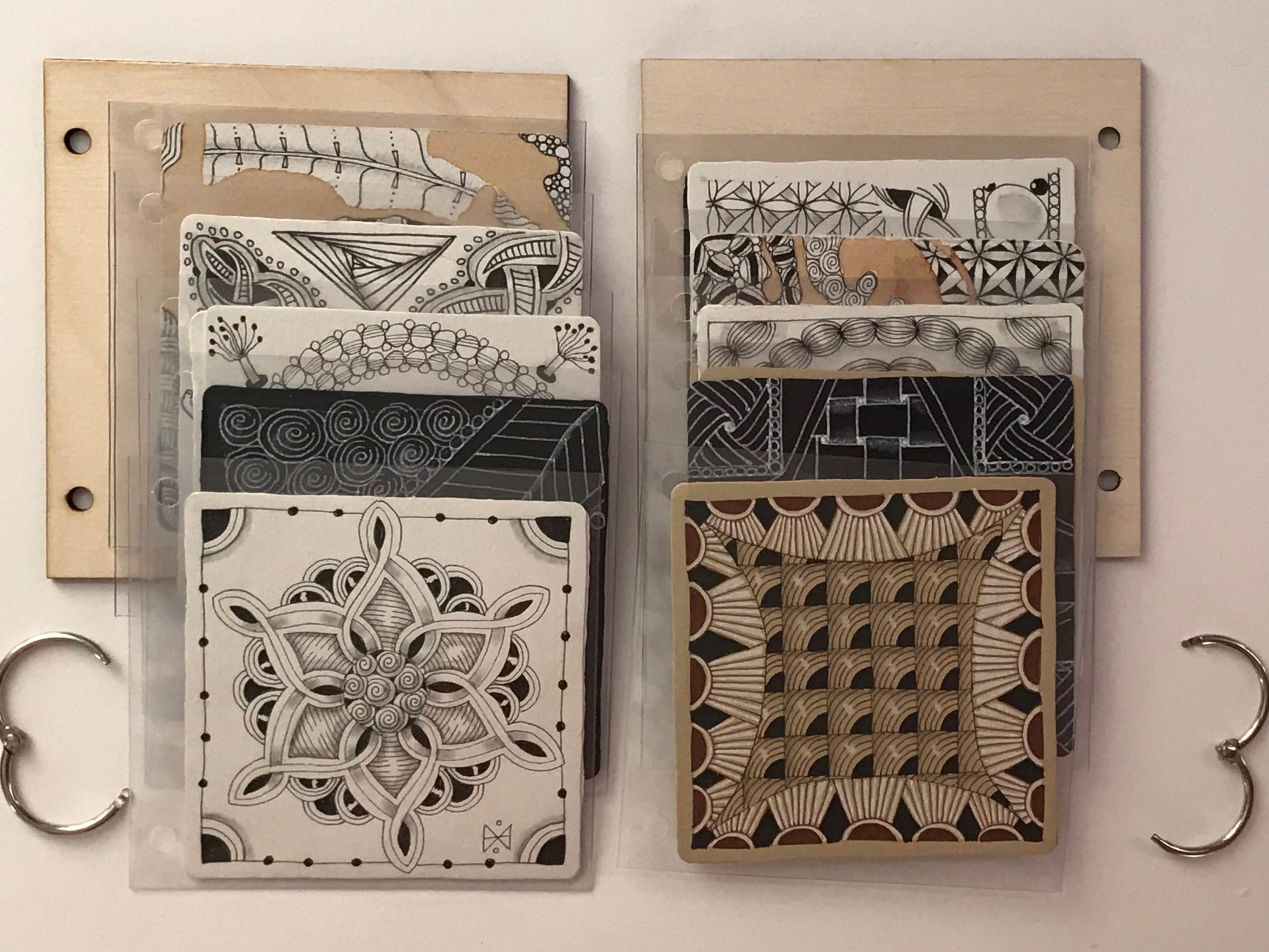 Zentangle Paper Tile and Pen Set - Square Renaissance - 12 - Retail / Single