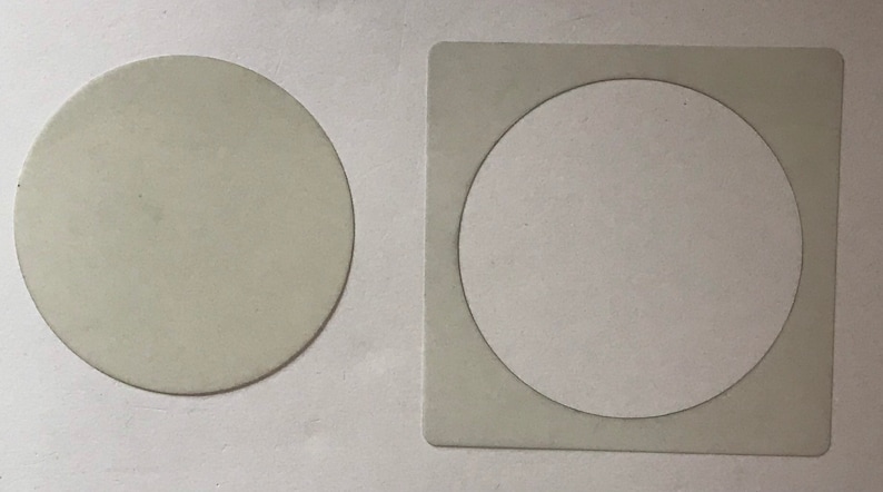 Circle Stencils set of 2 different sized reusable plastic stencils image 1