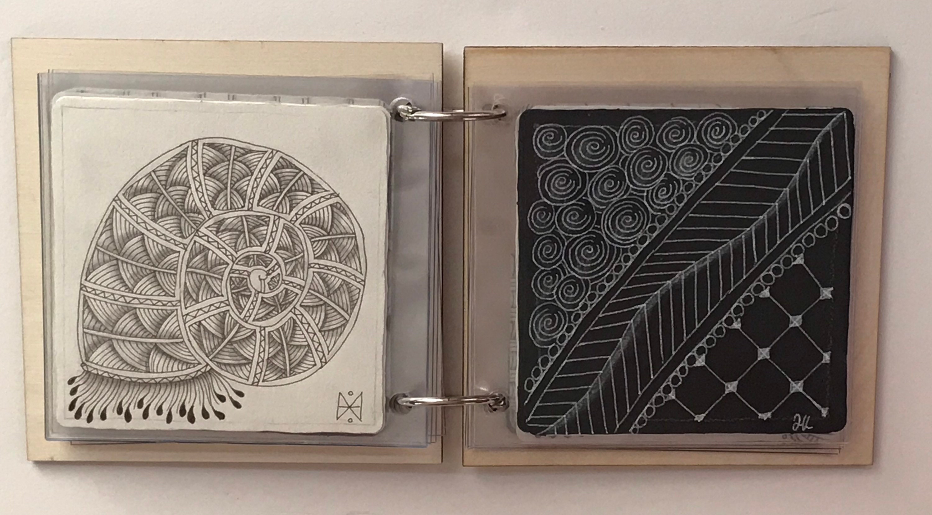 Zentangle Album for Standard Zentangle & 3Z Sized Official Tiles With ...