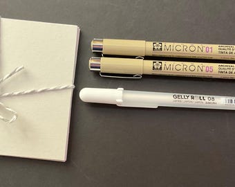 10 Grey coloured square artist Tangle Tiles with x3 pens set