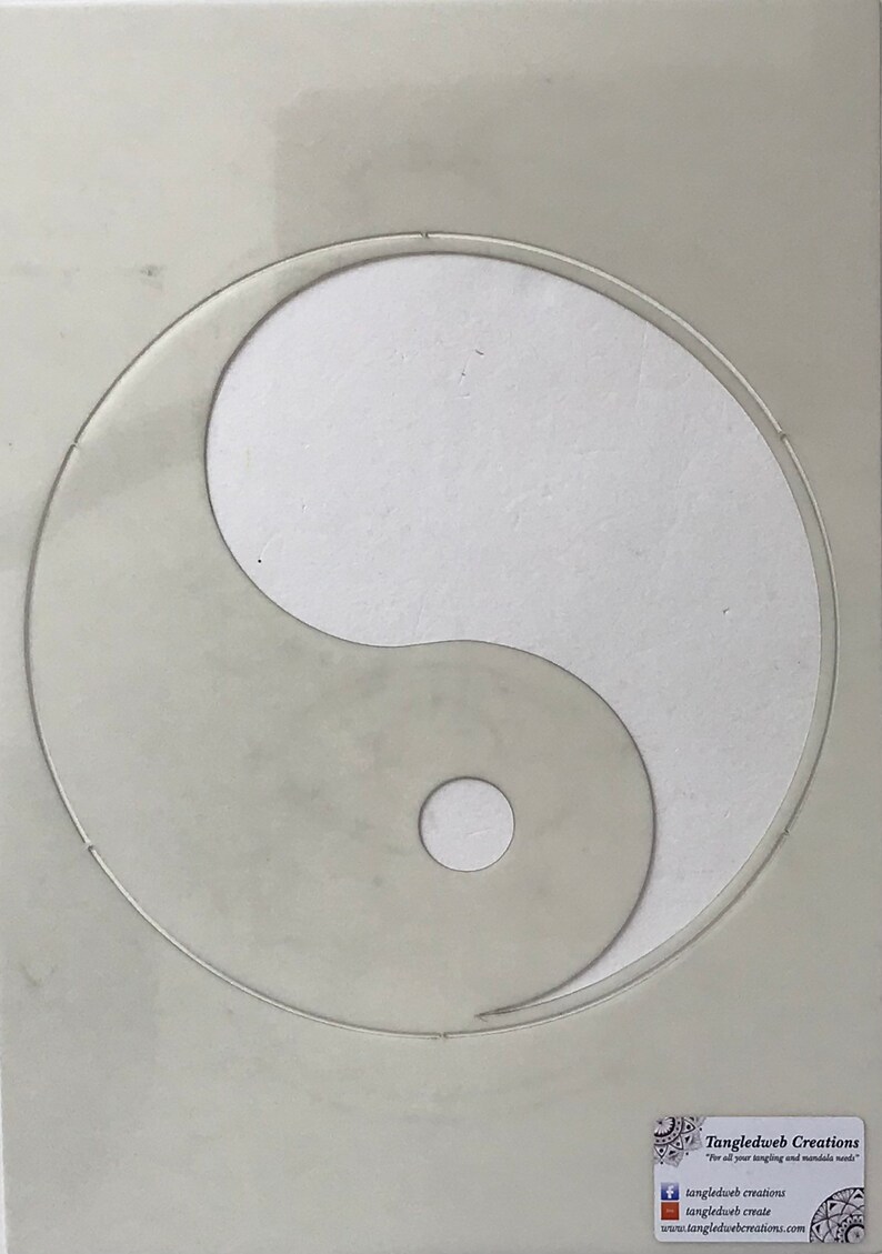 Yin and Yang A4 reuseable stencil | Etsy