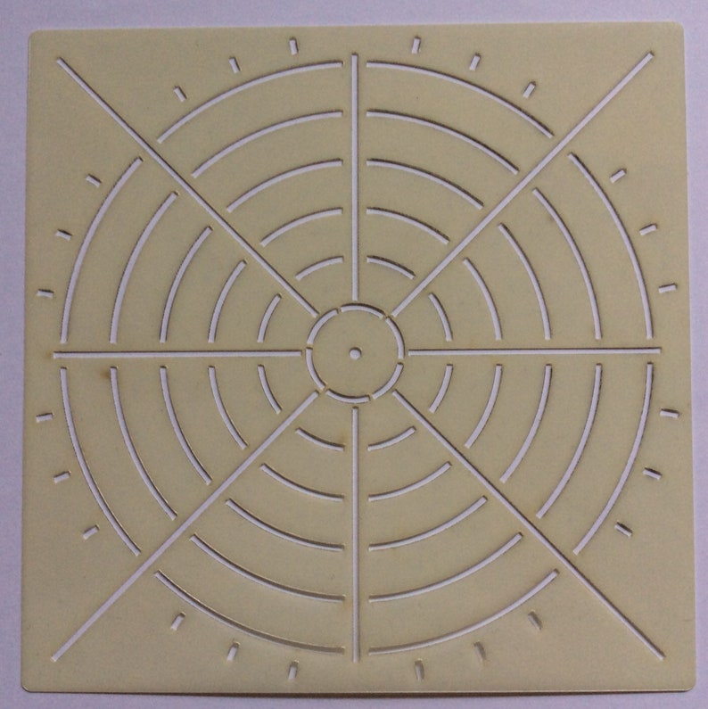 Mandala making stencil 5x5 square reusable stencil  set 1 image 1