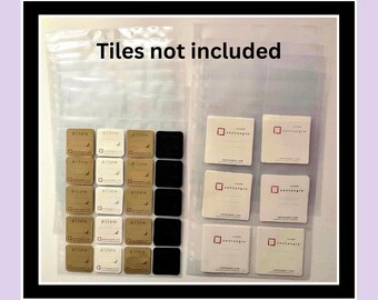 A4 mixed clear plastic sleeves for Zentangle Tiles total of x10 sheets