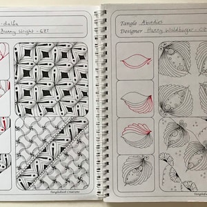 Zentangle art Tangle workbook A5 100 pages image 4