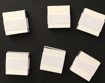 25 square artist tiles mixed coloured small square 52x52mm