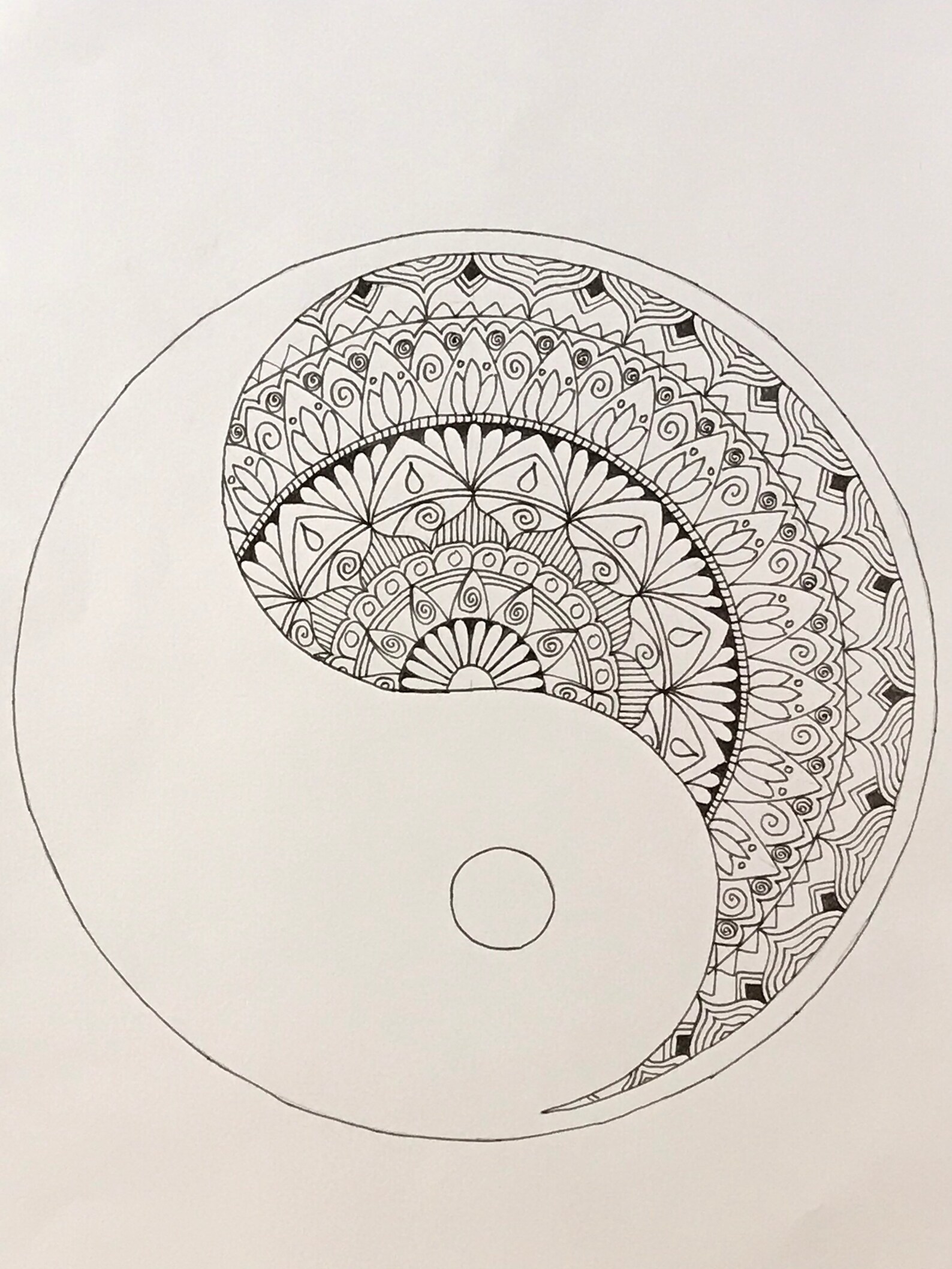 Yin and Yang A4 Reuseable Stencil Etsy