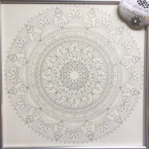 Mandala making stencil kit 12x12 Two part reusable stencils kit image 8