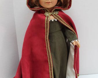 Traveler's Cape Pattern from Daydreamers and Time Travelers for 18" dolls like AG, OG, Tonner, My Imagination, Madame Alexander